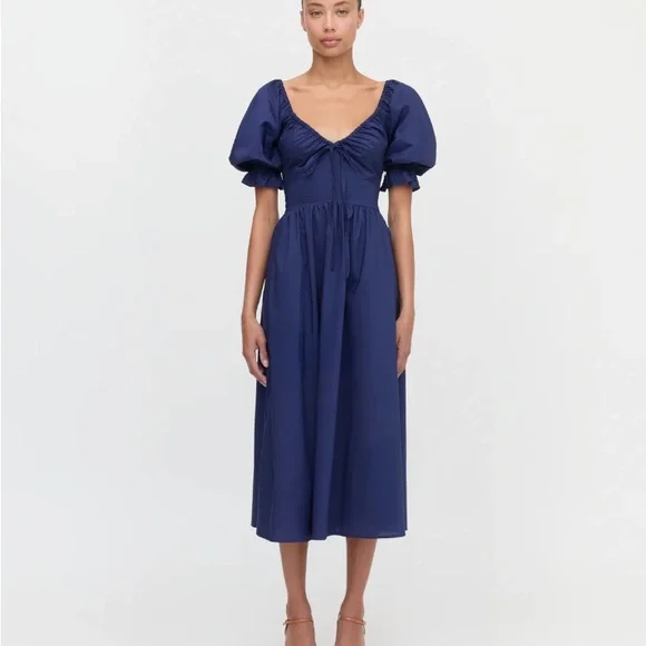 Hill House Ophelia Dress - Navy Blue - Picture 1 of 8